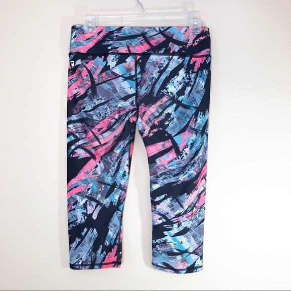 Fabletics Crop Brushstroke Print Legging - Small - Picture 2 of 10